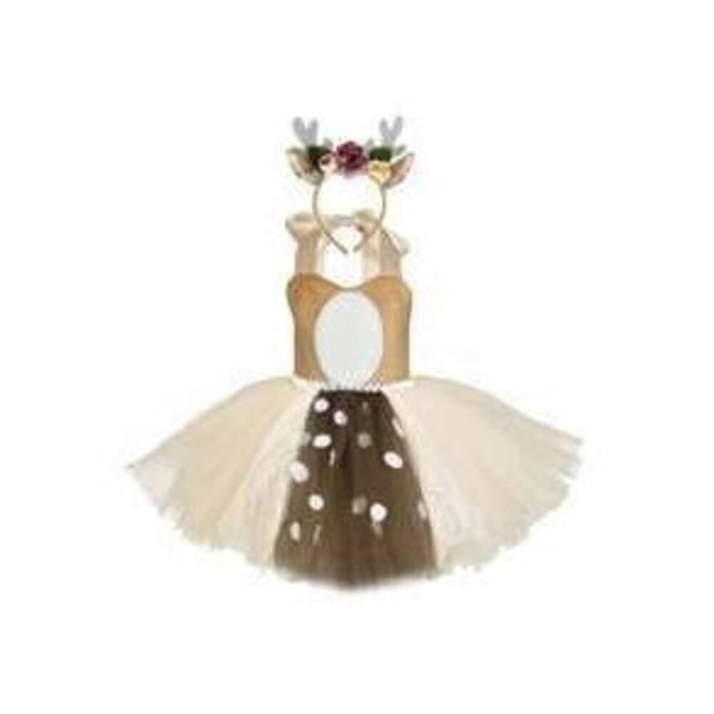 Kids Little Girl Christmas Deer Costume 1-12 Years Elk Romper Bodysuit Xmas Cos…